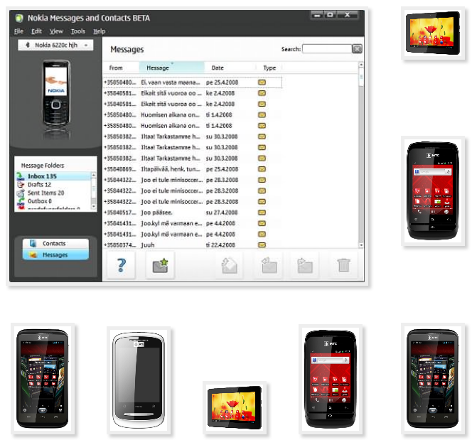 Phone MTS copy to transfer to contacts from soft for PC