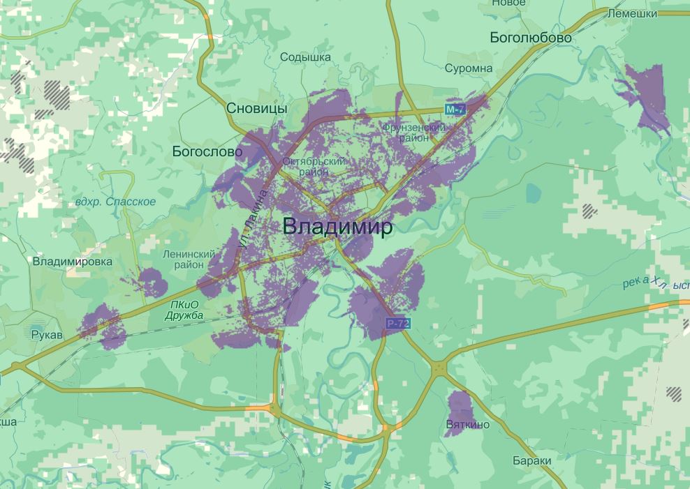 Мегафон зона покрытия 4g ленинградская область карта
